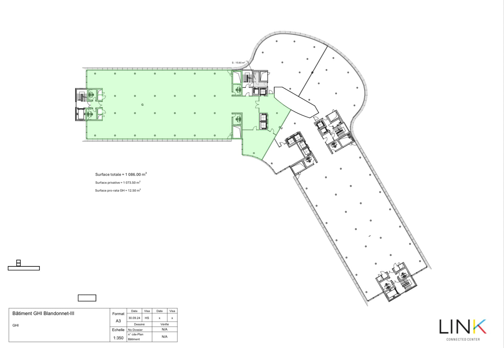 [Diagram: Third floor - 900 sqm each]