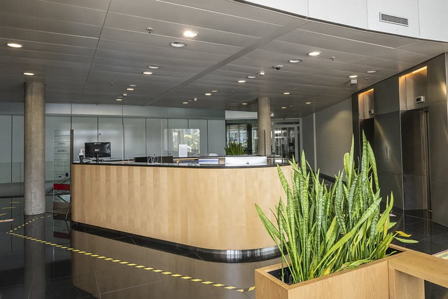 LINK service team in reception and lobby